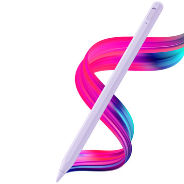 Stylus pisztoly Techsuit "AC10SH" Bluetooth, USB-C, 125mAh, Palm Rejection, cserélhető hegy - misztikus lila