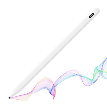 Stylus pisztoly Techsuit "A580S" iPad készülékhez, Bluetooth, USB-C, 130mAh, Palm Rejection - fehér