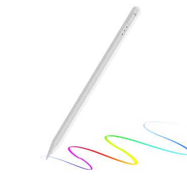 Stylus Techsuit "AX10-T" iPad készülékhez, USB-C, Palm Rejection, Tilt Pressure Sense, 125mAh - fehér