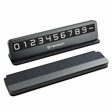 Számtábla Techsuit "DialCraft SN1" mágneses számokkal és ragasztóval - fekete