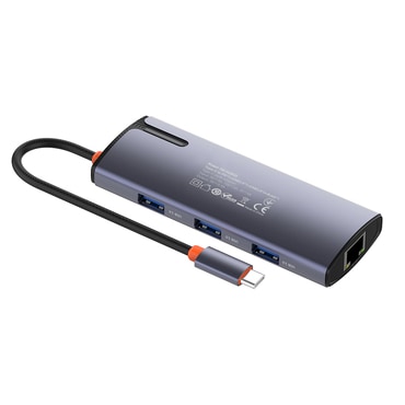 Hub postaja ColorWay "CW-HUB03" USB-C - 4x USB, USB-C, RJ45, PD 100W, Ethernet 1 GbE - silver