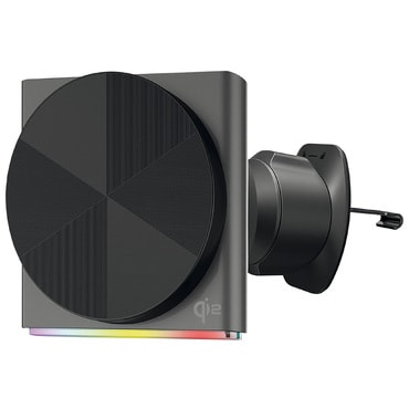 Autós mágneses tartó Proove "Neostorm (WHNS15002003)" vezeték nélküli töltéssel Qi2, 15W, RGB, alumínium - grey