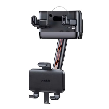 Autós tartó Yesido "C265" állítható szöggel, 360°-os forgatással és rugós csipesszel visszapillantó tükörhöz - fekete