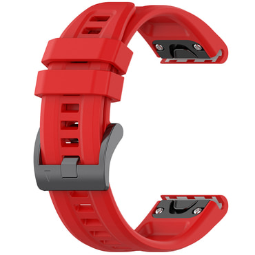 Silikon Techsuit "W060" szíj Garmin Fenix 3 / 3 HR / 5X / 5X Plus / 6X / 6X Pro / 7X / 7X Pro Solar készülékhez - red