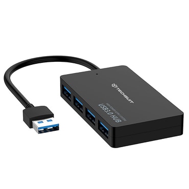 Hub postaja Techsuit "QuantumNode 4v1 (H15)" USB-A - 4x USB-A 3.0, ABS - fekete