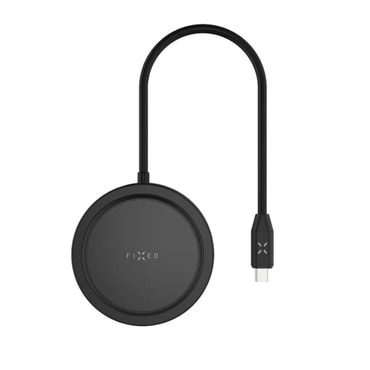 Hub állomás Fixed "MagHub 7v1 (FIXHU-M-BK)" USB-C - 2x USB-C, 1x USB-A, 1x HDMI, 1x Micro-SD, 1x SD, vezeték nélküli MagSafe töltés, PD100W, 4K, 5Gb/s - black