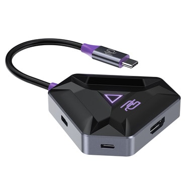 Hub postaja Proove "Docking Station Gaming Spectre 5v1" USB-C - 2x USB-A 3.0, 1x USB-C, 1x HDMI, PD100W - dark grey