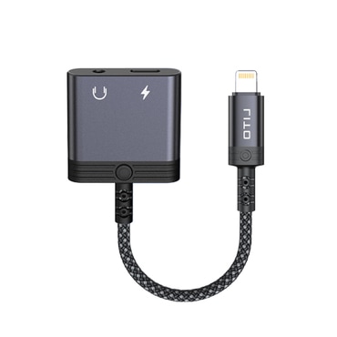 Audio kábel Lito "LA04L" Lightning - AUX 3.5mm USB-C, hívástámogatás, gyorstöltés 60W - black