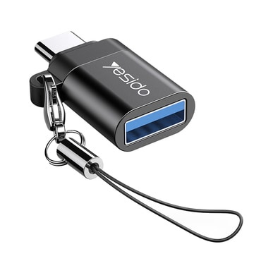 OTG adapter Yesido "GS06" USB-C - USB-A Plug & Play, 5Gbps - fekete