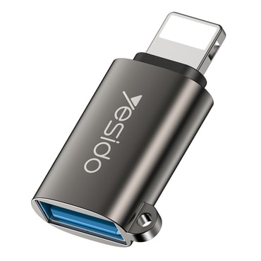 OTG adapter Yesido "GS14" USB-A - Lightning 480Mbps - fekete