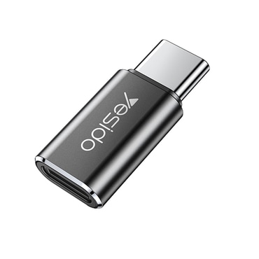 OTG adapter Yesido "GS22" USB-C - Lightning - alumíniumötvözet, 480Mbps - szürke