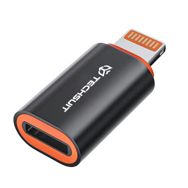 OTG adapter Techsuit "HyperPort A3" USB-C - Lightning PD20W - narancssárga