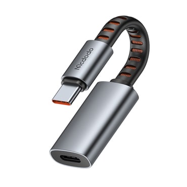 Audio kábel Mcdodo "CA-4870" 2A, 24W, 480Mbps, OTG, gyorstöltés támogatás, hívásfunkció, 0.1m Lightning - USB-C - gray