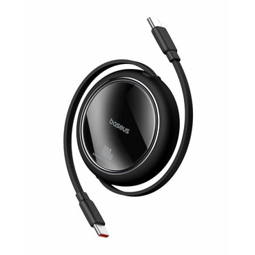 Töltő és adatátviteli 100W USB-C USB-C káfehér Baseus "Free2Draw Mini" - 480Mbps - 1m - black