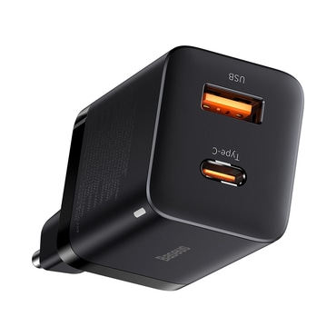 Fali 30W töltő Baseus "Super Si Pro" USB-C és USB-A - black