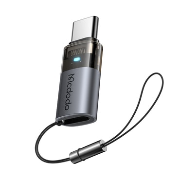 Lightning és USB-C OTG adapter Mcdodo "OT-7610" 60W készülékhez - black