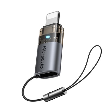 USB-C és Lightning OTG adapter Mcdodo "OT-7630" 36W készülékhez - black