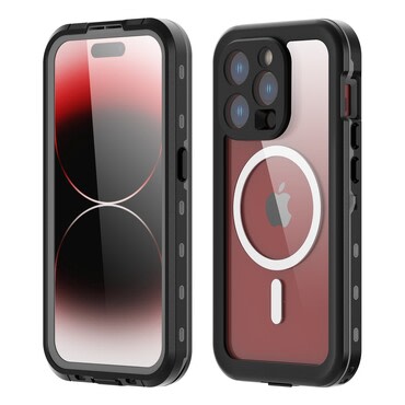 Vízálló tok ShellBox "WaterProof" iPhone 15 Pro IP68 minősítéssel, 1,5 m mélységig - fekete