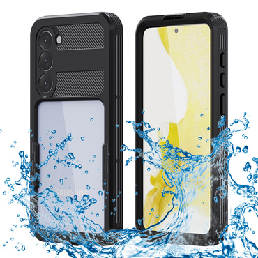 Vízálló tok ShellBox "WaterProof" Samsung Galaxy S23 Plus IP68 minősítéssel, 1,5 m mélységig - fekete