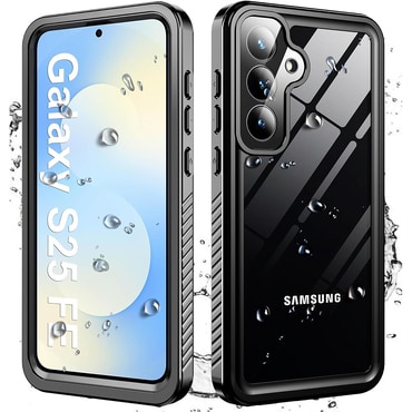 Vízálló tok ShellBox "WaterProof" Samsung Galaxy S25 FE IP68 minősítéssel, 1,5 m mélységig - fekete