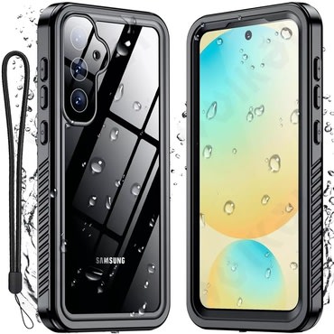 Vízálló tok ShellBox "WaterProof" Samsung Galaxy S25 IP68 minősítéssel, 1,5 m mélységig - fekete