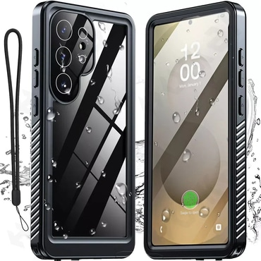 Vízálló tok ShellBox "WaterProof" Samsung Galaxy S25 Ultra IP68 minősítéssel, 1,5 m mélységig - fekete