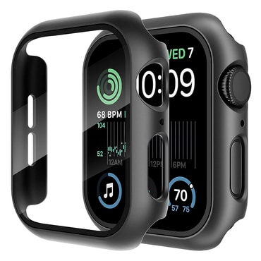 Techsuit "Defense360 Pro" tok kijelzővédővel Apple Watch 4 / 5 / 6 / SE 40mm készülékhez - fekete