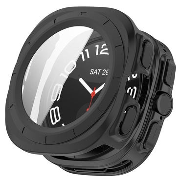 Tok képernyővédő üveggel Techsuit "Defense360 Pro" Samsung Galaxy Watch Ultra (47mm) készülékhez - fekete.