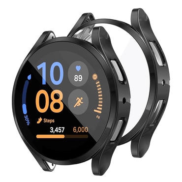 Tok képernyővédő üveggel Techsuit "Defense360 Pro" Samsung Galaxy Watch FE készülékhez - fekete