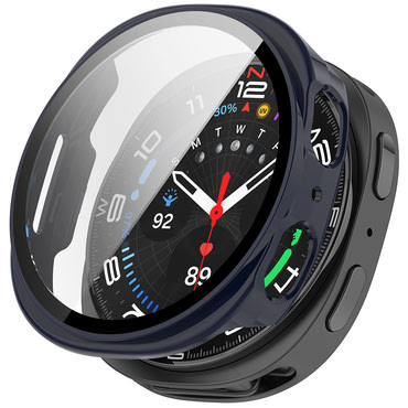 Techsuit "Defense360 Pro" tok kijelzővédővel Apple Watch 7 41mm készülékhez - sötétkék