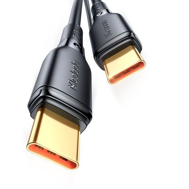 Töltő és adatátviteli 240W USB-C - USB-C káfehér Mcdodo "CA-3310" - 5A - 1.2m - black