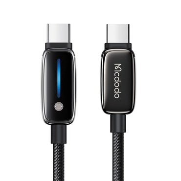 Töltő és adatátviteli 100W USB-C - USB-C káfehér Mcdodo "CA-0100" - 5A - 1.2m - black