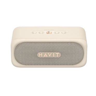 Bluetooth hangszóró Havit "SK905BT" Bluetooth 5.3, TWS, TF, AUX, kihangosító hívás, IPX7, 2000mAh készülékhez - beige