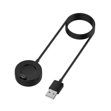 Töltő Techsuit "TGC4" Garmin Fenix 5/5 Plus/6/6X/7X készülékhez, 5W, 1m asztali tartóval - fekete.
