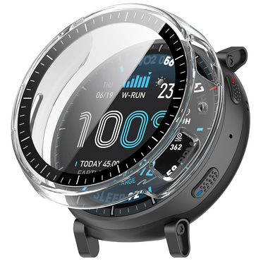 Techsuit "Defense360 Pro" tok kijelzővédővel Amazfit Active Max készülékhez - átlátszó