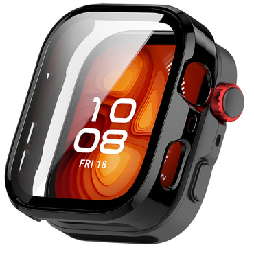 Techsuit "Defense360 Pro" tok kijelzővédővel Huawei Watch Fit 4 Pro készülékhez - fekete