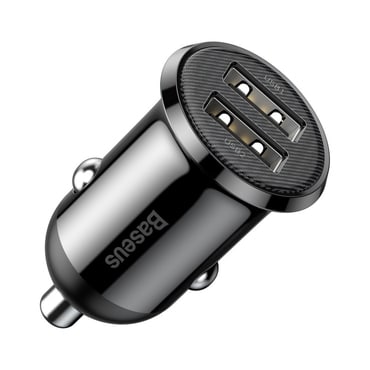 Autós töltő Baseus "CCALLP-01" 2x USB - black