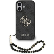 Tok Guess "Hardcase 4G Classic Logo pánttal" iPhone 17 készülékhez - black