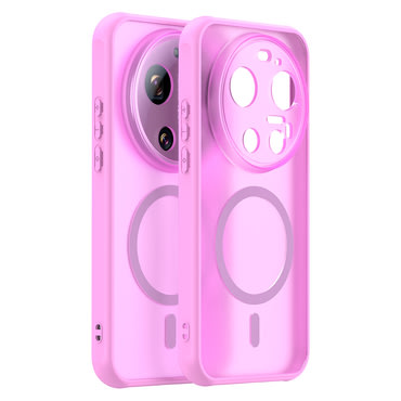 Hibrid tok "HaloFrost II MagSafe" Xiaomi 17 Ultra készülékhez - pink