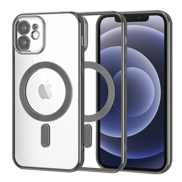 Tok Techsuit "Luxury Crystal MagSafe" iPhone 12 készülékhez - fekete