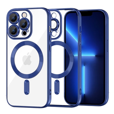 Tok Techsuit "Luxury Crystal MagSafe" iPhone 13 Pro Maxkészülékhez - sötétkék
