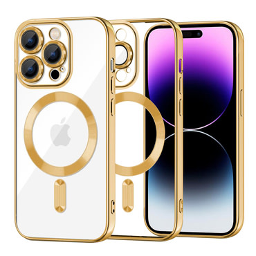 Tok Techsuit "Luxury Crystal MagSafe" iPhone 14 Pro Maxkészülékhez - arany