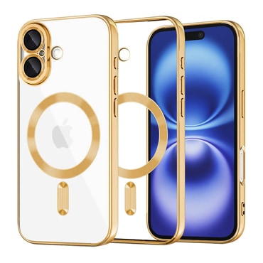 Tok Techsuit "Luxury Crystal MagSafe" iPhone 16készülékhez - arany