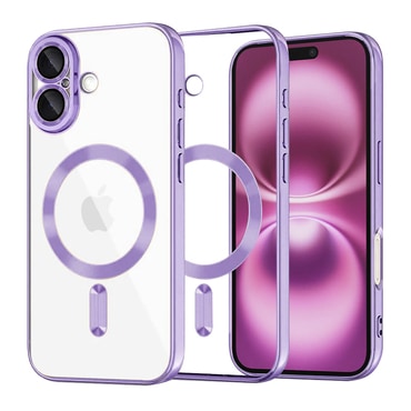 Tok Techsuit "Luxury Crystal MagSafe" iPhone 16 Plus készülékhez - világoslila