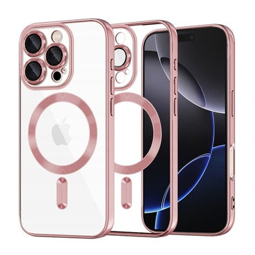 Tok Techsuit "Luxury Crystal MagSafe" iPhone 16 Pro Max készülékhez - rózsaszín