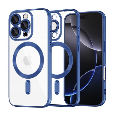 Tok Techsuit "Luxury Crystal MagSafe" iPhone 16 Pro Max készülékhez - sötétkék
