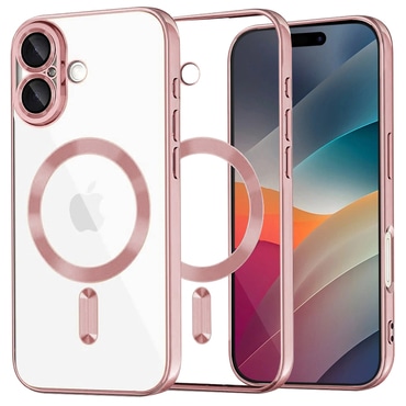 Tok Techsuit "Luxury Crystal MagSafe" iPhone 17 készülékhez - rózsaszín