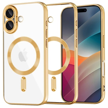 Tok Techsuit "Luxury Crystal MagSafe" iPhone 17 készülékhez - arany