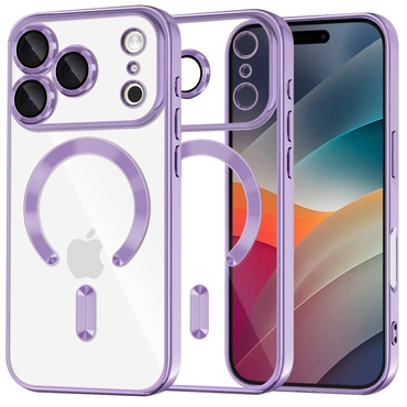 Tok Techsuit "Luxury Crystal MagSafe" iPhone 17 Pro készülékhez - világoslila