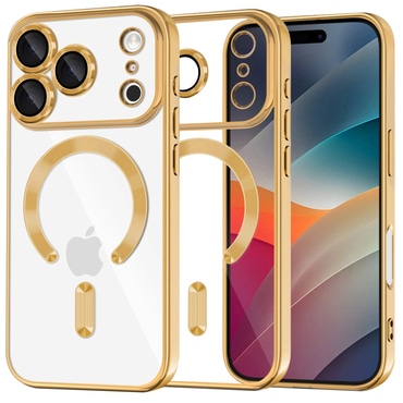 Tok Techsuit "Luxury Crystal MagSafe" iPhone 17 Pro Max készülékhez - arany
